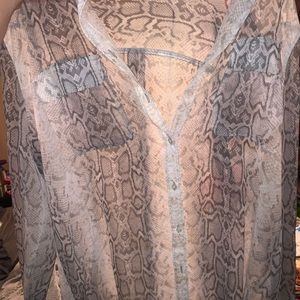 Old Navy Snake Print Blouse